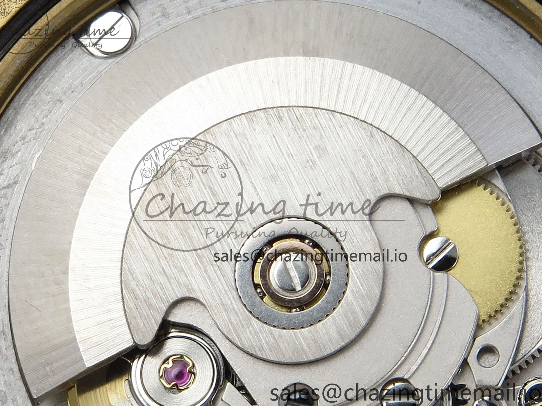 MiroTime 0314 DayDate 40 YG QF 1:1 Best Edition Pink Diamonds Dial Diamonds Bezel on President Bracelet A2836 V5 (Gain Weight) ZipUp 488